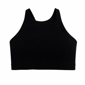 Girlfriend Collective Black High Neck Sports Bra Size L